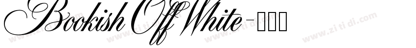 Bookish Off White字体转换 Bookish Off White字体转换